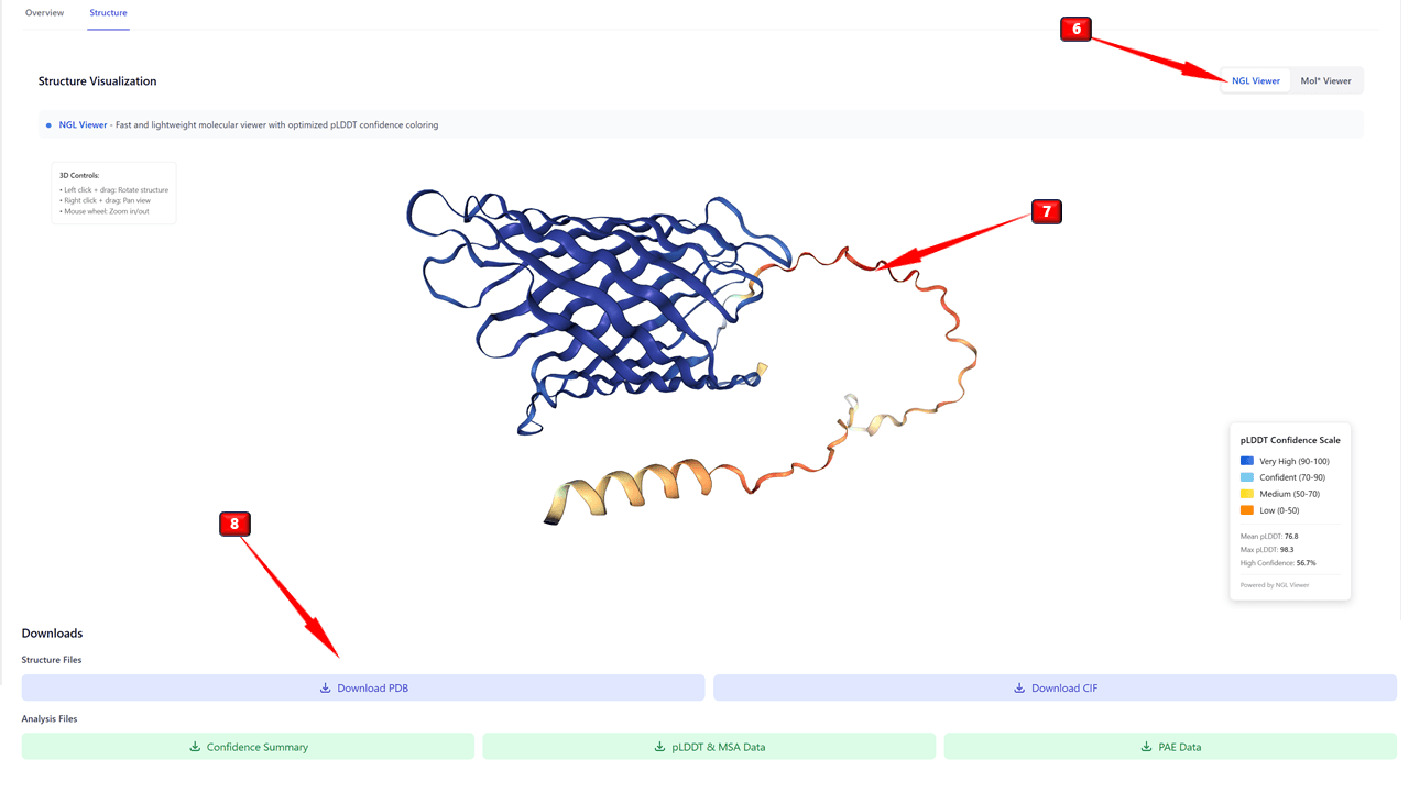 Structure Visualization Interface